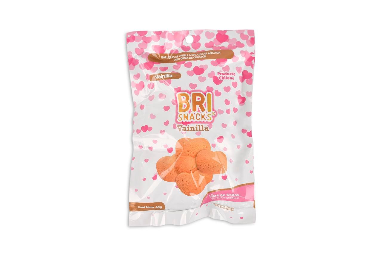 Corazon vainilla Brisnacks Galleta corazón vainilla 40 g - Imagen 1
